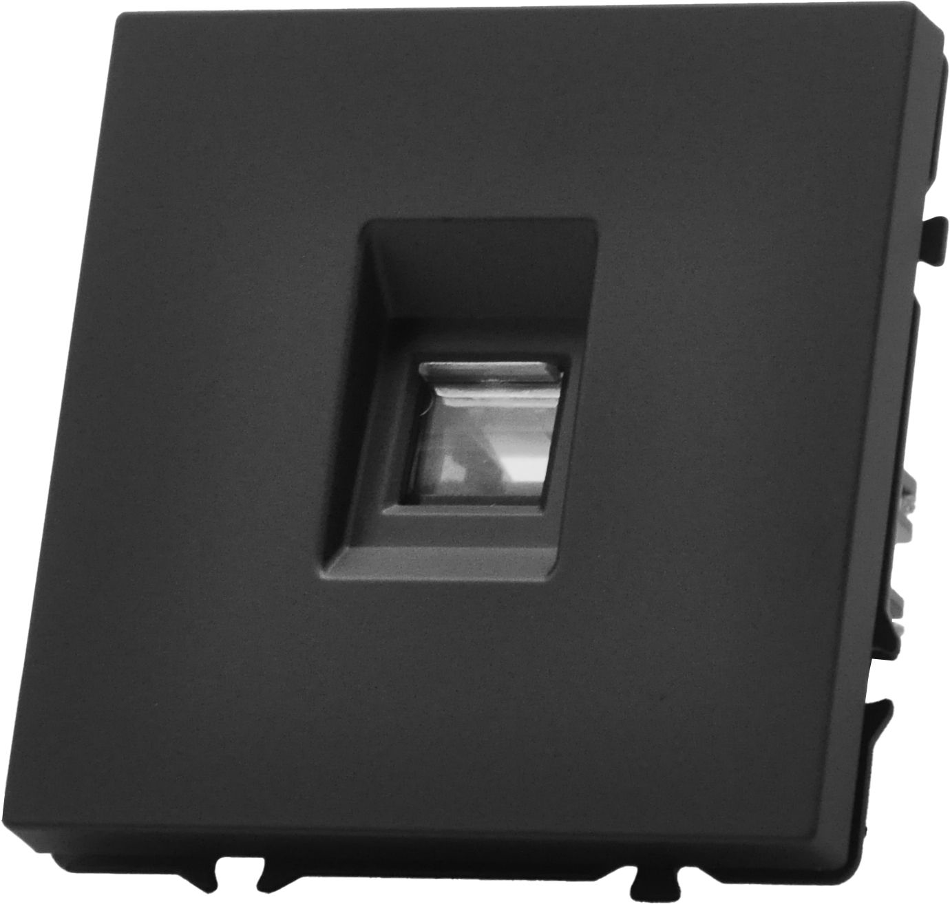Механизм розетки echo, TEL RJ11 (без рамки) цвет черный MVAVA