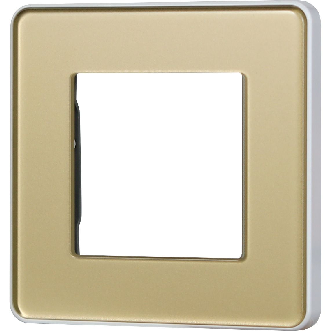Купить Рамка MVAVA, 1 пост, 86×86 мм, стекло 2.5D, золотая в интернет-магазине Mvava.ru