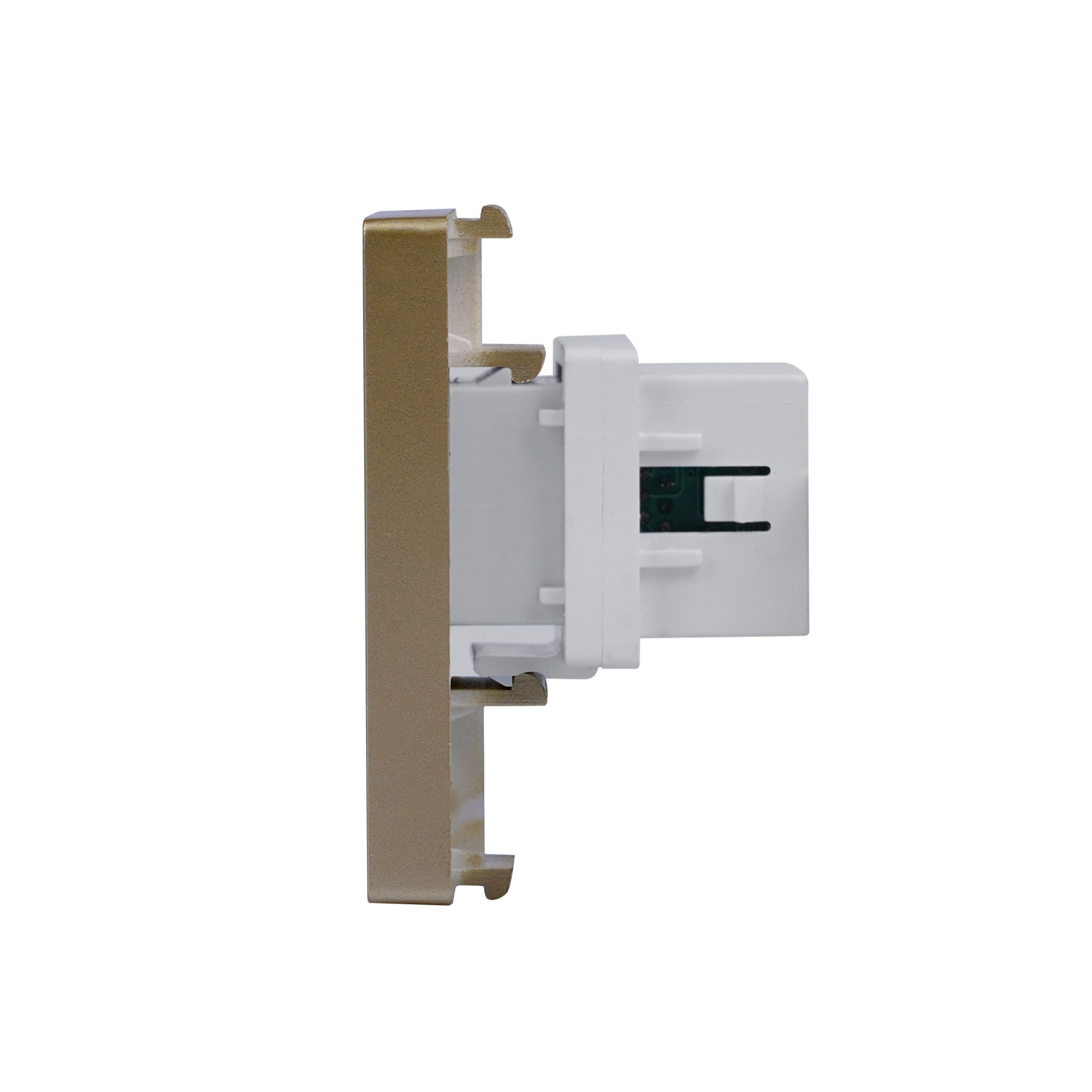 Купить Механизм розетки, 1/2 HDMI (без рамки) цвет золотой в интернет-магазине Mvava.ru