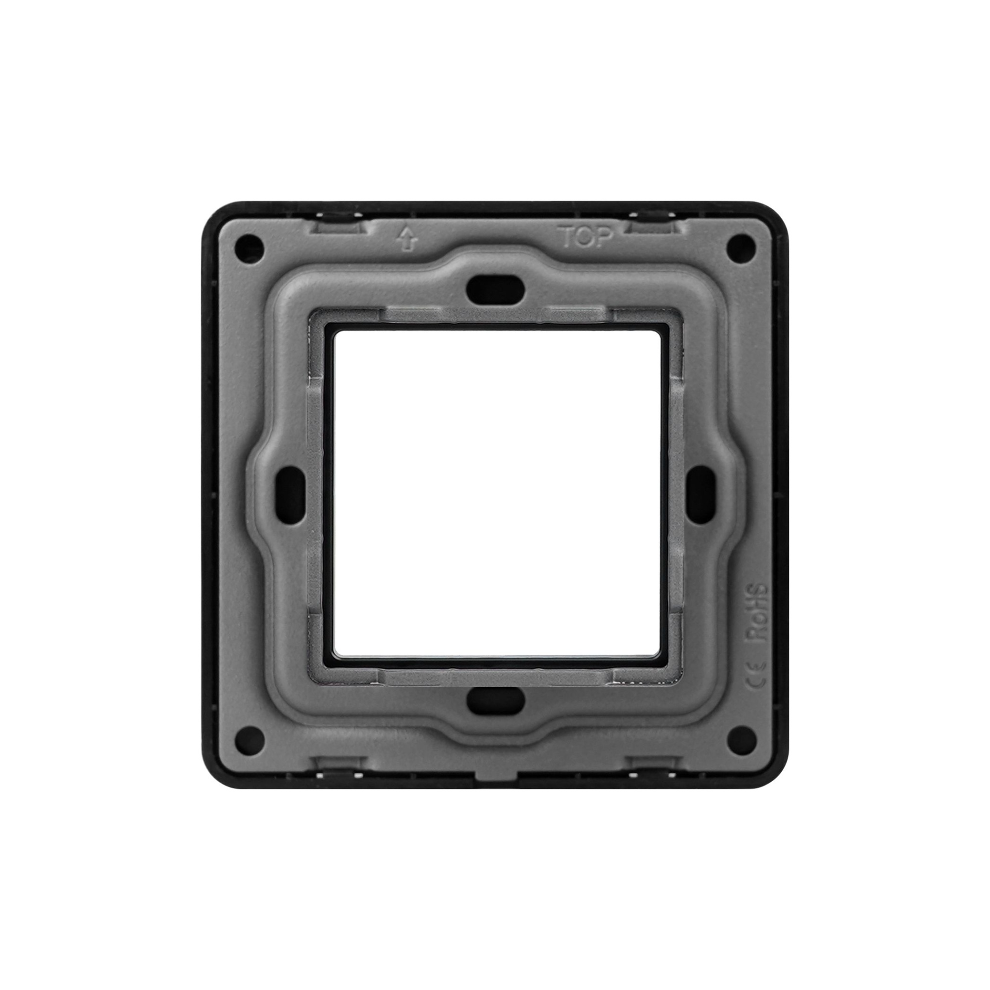 Купить Рамка 1 пост 86*86мм, стекло 2.5D, цвет белый в интернет-магазине Mvava.ru