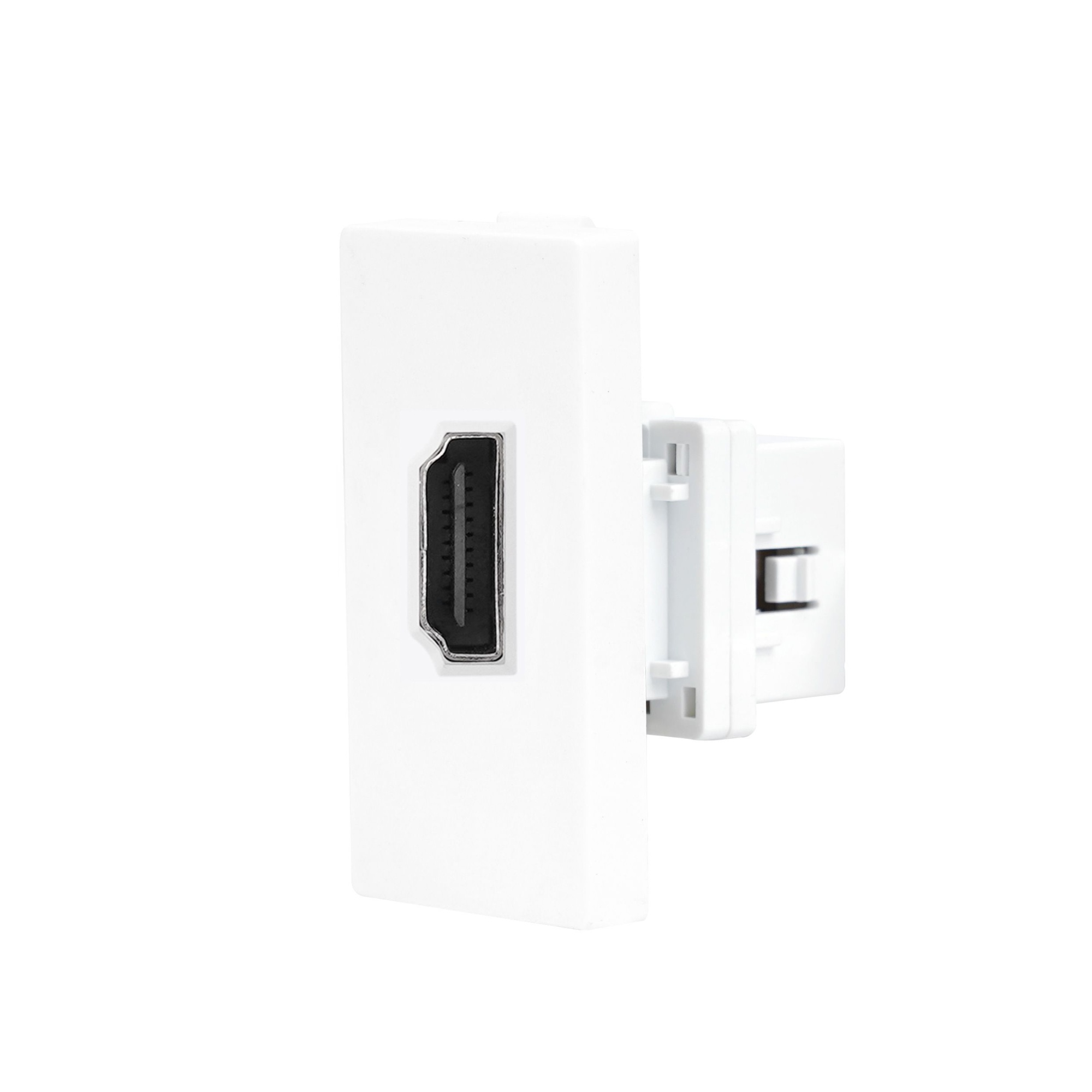 Механизм розетки echo, HDMI (без рамки) цвет белый MVAVA