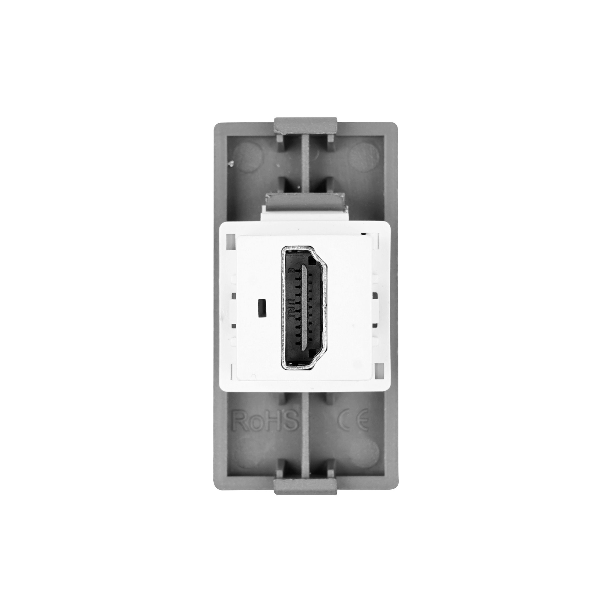 Механизм розетки echo, HDMI (без рамки) цвет белый MVAVA
